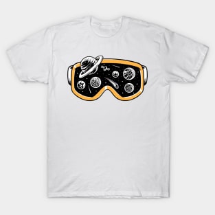 Galactic Skii Goggles T-Shirt